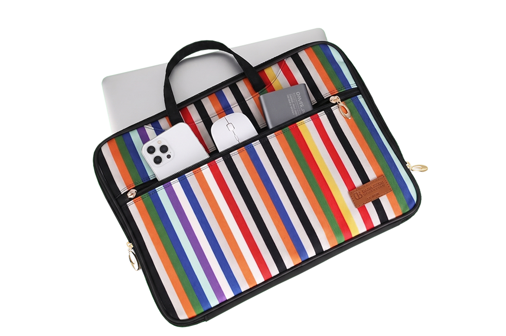 [단아_빔]색동 아트 노트북 (DANA_BEEM:Saekdong Art Laptop Bag (17") | Korean Traditional Design) (3/4)