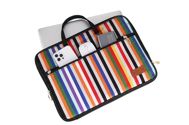 [단아_빔]색동 아트 노트북 (DANA_BEEM:Saekdong Art Laptop Bag (17") | Korean Traditional Design) (3/4)